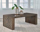 A2Z Furniture - Ashley Furniture - Dreggan Coffee Table - Rectangular Cocktail Table / Brown - T567-1